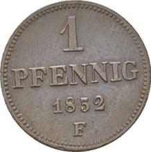 1 пфенниг 1852  F 