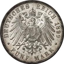 5 марок 1899 F   "Вюртемберг"