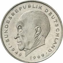2 марки 1985 F   "Аденауэр"