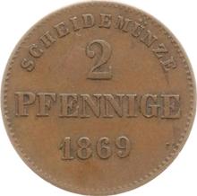 2 пфеннига 1869   