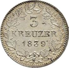 3 Kreuzer 1839   
