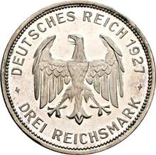 3 Reichsmarks 1927 F   "Universidad de Tubinga"