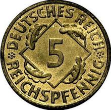 5 Reichspfennigs 1924 G  