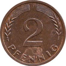 2 Pfennig 1964 J  