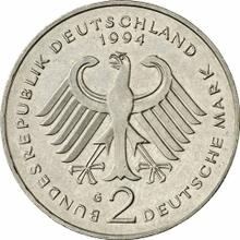 2 марки 1994 G   "Франц Йозеф Штраус"
