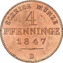 4 пфеннига 1847 D  