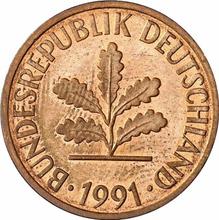 2 Pfennig 1991 F  