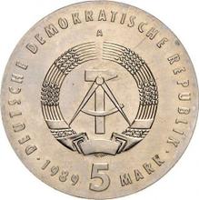 5 marcos 1989 A   "Ossietzky"