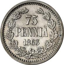 75 Pennia 1863    (Pattern)