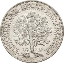 5 Reichsmark 1929 E   "Oak Tree"