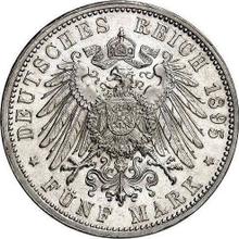 5 marcos 1895 G   "Baden"