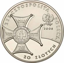 20 Zlotych 2008 MW  EO "90th Anniversary of Regaining Independence by Poland"