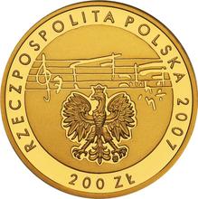200 Zlotych 2007 MW  UW "125th Anniversary of Karol Szymanowski's Birth"