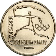 20 złotych 1980 MW   "XXII Letnie Igrzyska Olimpijskie - Moskwa 1980" (PRÓBA)