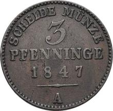 3 Pfennige 1847 A  