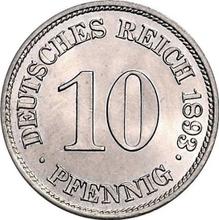 10 пфеннигов 1893 E  