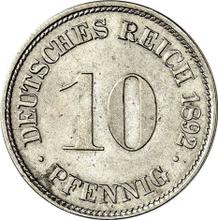 10 Pfennig 1892 D  