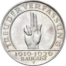3 Reichsmark 1929 J   "Reichsverfassung"