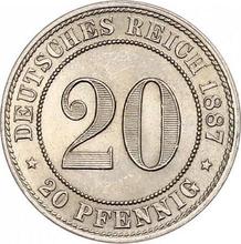 20 fenigów 1887 G  