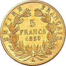 5 francos 1859 A  