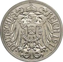 25 Pfennig 1911 E  