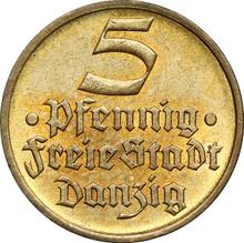 5 Pfennige 1932    "Pez plano"