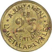 25 Céntimos Sin fecha (no-date-1939)    "L’Ametlla del Vallès"