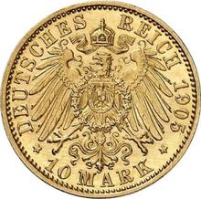 10 marcos 1905 A   "Lübeck"