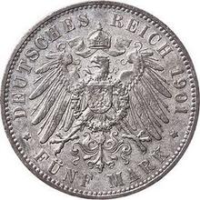 5 marcos 1901 E   "Sajonia"