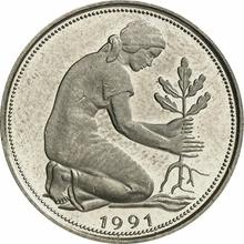 50 Pfennige 1991 F  