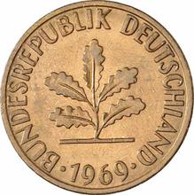 1 Pfennig 1969 D  