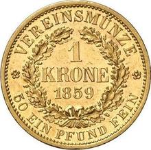 1 krone 1859  F 