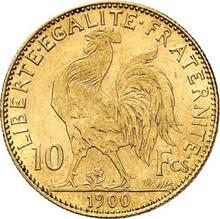 10 francos 1900   