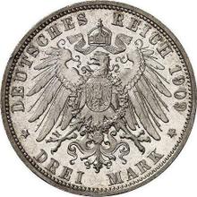 3 marcos 1909 D   "Bavaria"