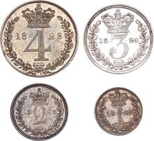 Coin set 1828    "Maundy"