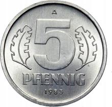 5 fenigów 1983 A  
