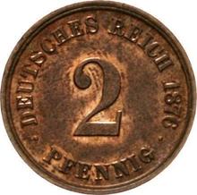 2 пфеннига 1876 J  