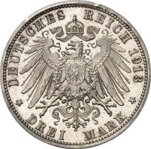 3 marcos 1913 D   "Sajonia-Meiningen"