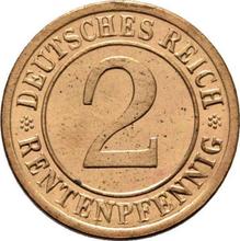 2 Rentenpfennig 1923 D  