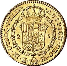 2 escudo 1802 M FA 