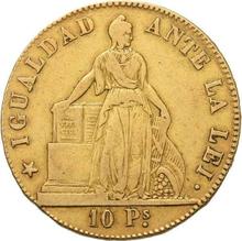 10 peso 1852 So  