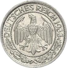 50 рейхспфеннигов 1933 G  