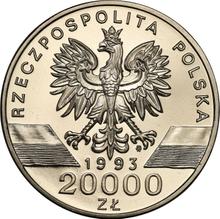 20000 Zlotych 1993 MW  ET "Barn swallow" (Pattern)