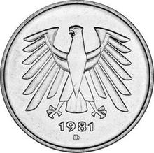 5 марок 1981 D  