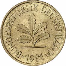 5 Pfennig 1981 G  