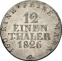 1/12 Thaler 1826  S 