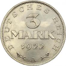 3 marki 1922 A  