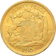 20 Pesos 1915 So  