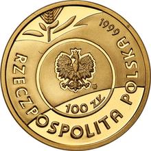 100 злотых 1999 MW  RK "Иоанн Павел II"