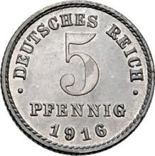 5 Pfennig 1916 J  